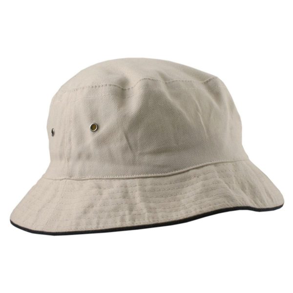 Bucket Hat - Natural Navy