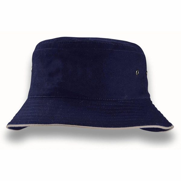 Bucket Hat - Navy Silver