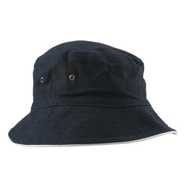 Bucket Hat - Navy White