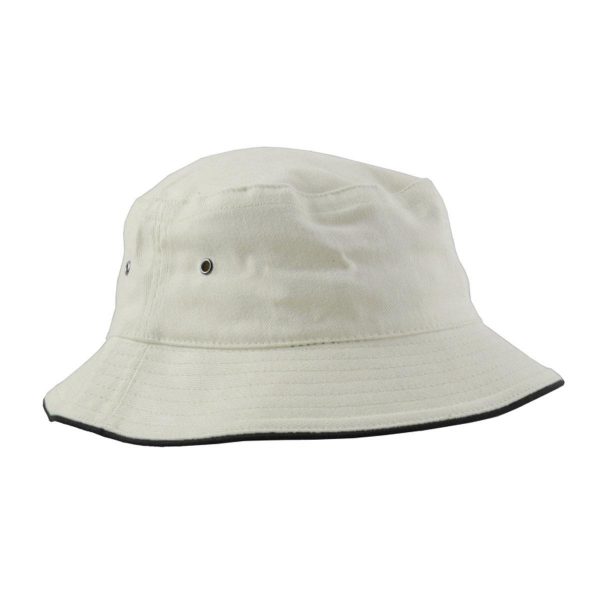 Bucket Hat - White Black