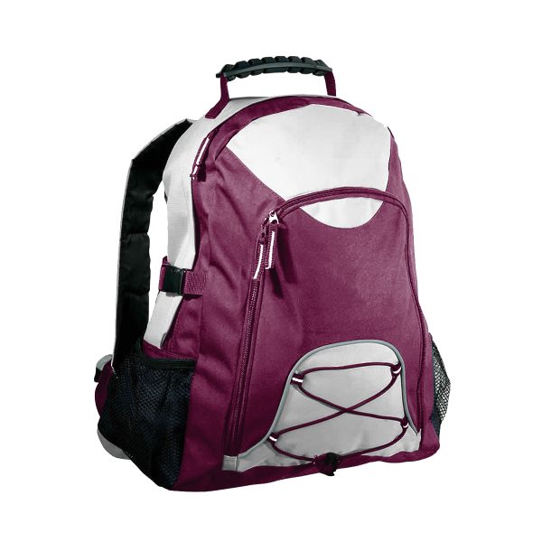 Climber Backpack - White Maroon
