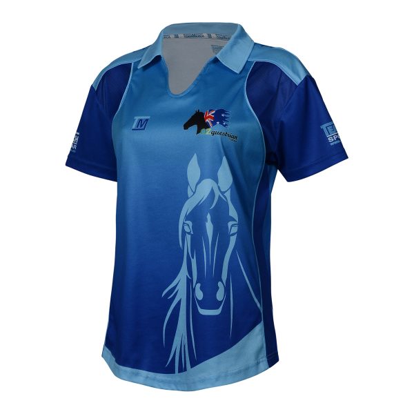 TM1829 Ladies Open V-Neck Pro Pony Polo Front