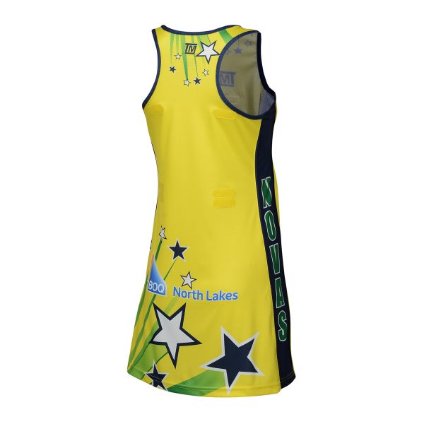 TM1000 Pro Racer Back Netball Dress Rear