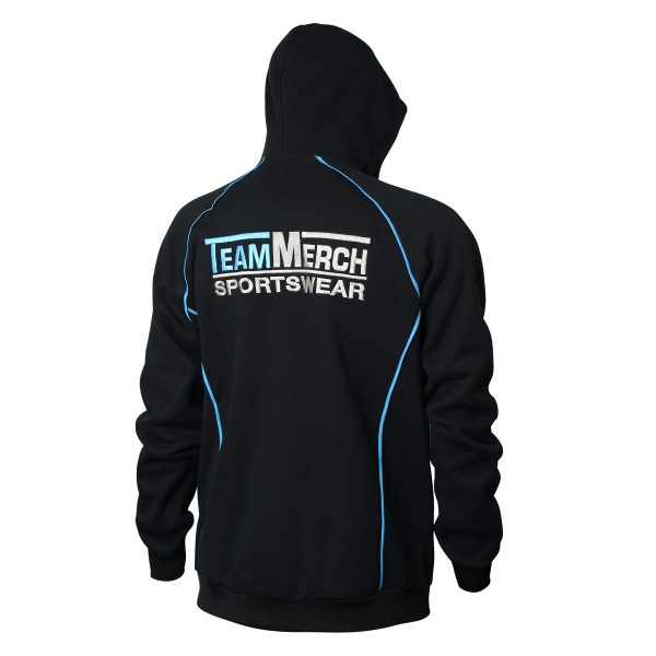 TM1742 Fleece Hoodie With Piping - Pullover Rear